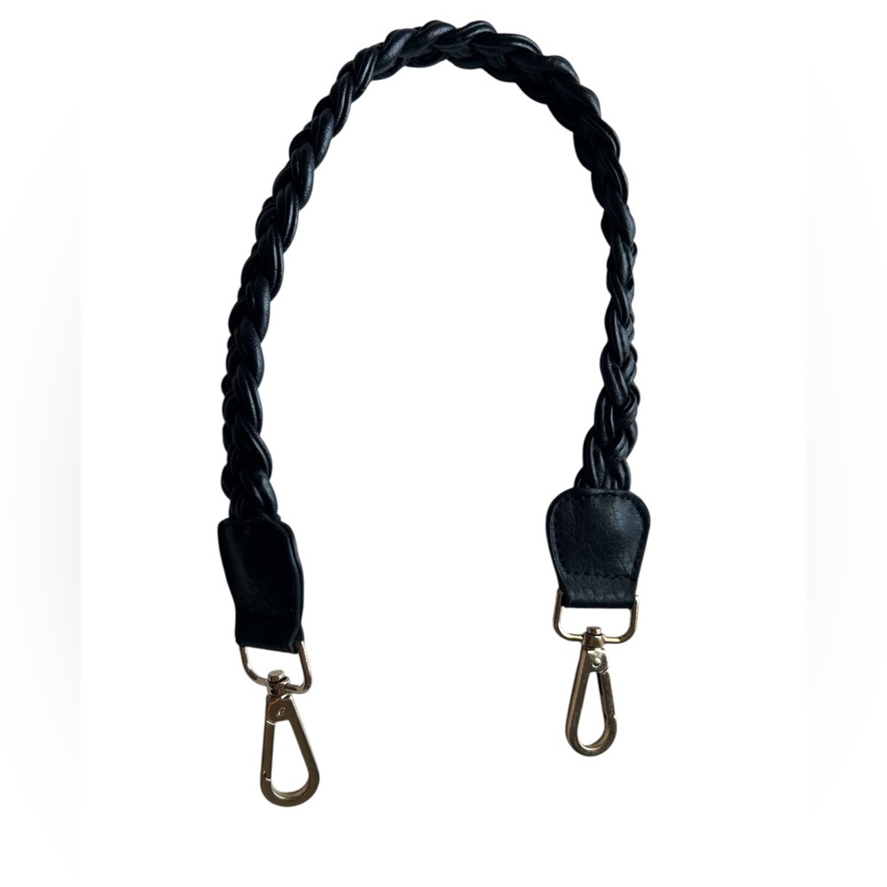Black Braided Replacement Bag Strap 23”